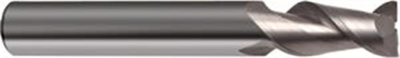 3174-4.760 - 3/16 Inch Diameter Endmill, 3/16 Shank, 2 flutes, 9/16 Length of Cut, Carbide, HA Shank, 2 Overall Length, 45° Helix Angle, 0.0012 chamfer