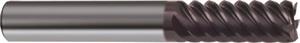 3182-6.350 - 1/4 Inch Diameter Endmill, 1/4 Shank, 6 flutes, 3/4 Length of Cut, Carbide, nano-Si Coated, HA Shank, 2-1/2 Overall Length, 55° Helix Angle, 0.0039 chamfer