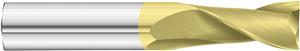 32341-FULLERTON - 1/8 (.1250) TIN Coated Dura-Carb Series 3215 2-Flute GP SE End Mill- Square