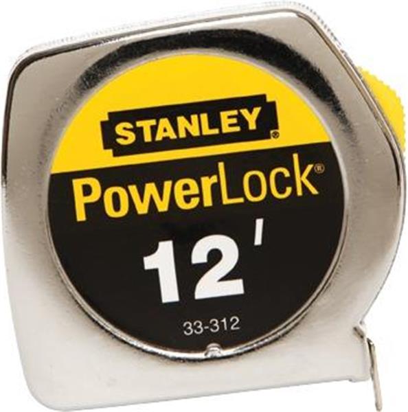 33-312 - Metal Case Tape Measure 3/4 Inch x 12' - STANLEY® PowerLock®