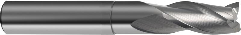 3307-2.000 - 2mm Diameter Endmill, 2mm shank, 3 flutes, 6mm Length of Cut, Carbide, HA Shank, 32mm Overal Length, 30° Helix Angle, 0.05 chamfer (mm)