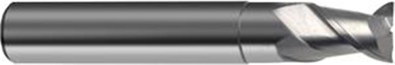 3310-5.00 - 5mm Diameter Endmill, 6mm shank, 2 flutes, 6mm Length of Cut, Carbide, Bright Finish, HA Shank, 54mm Overal Length, 45° Helix Angle, 0.03 chamfer (mm)