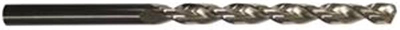 336-5.100 - 5.1mm Diameter Taper Length Drill, 2 flutes, HSCO, Nitrided Lands, Straight Shank, 130° Point, Right Hand Cut