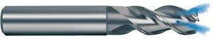3367-10.000 - 10mm Diameter Endmill, 10mm shank, 3 flutes, 19mm Length of Cut, 30 Reach (mm), with Coolant, HA Shank, 72mm Overal Length, 45° Helix Angle, 1.5 radius (mm)