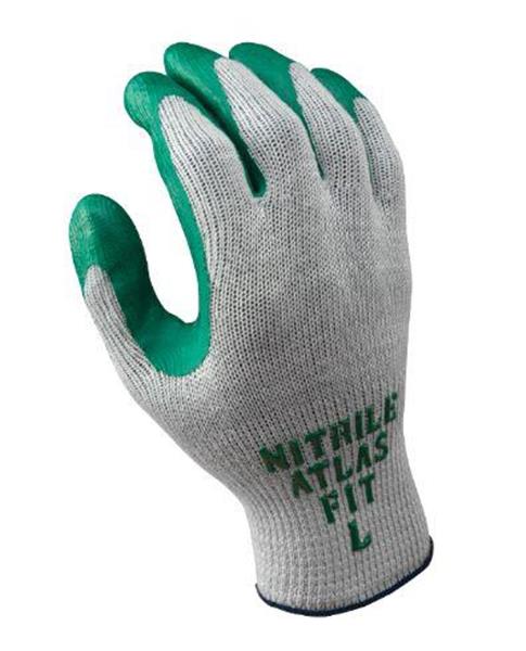 350XL - X-Large (10) Green/Gray Nitrile-Coated Atlas Fit 350 Gloves (Dozen per Pack)