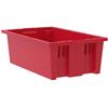 35180-RED - 18 x 11 x 6 Inch Red Nest & Stack Totes (6/Carton)