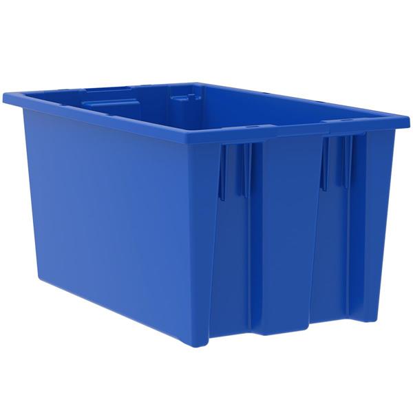 35185-BLUE - 18 x 11 x 9 Inch Blue Nest & Stack Totes (6/Carton)
