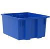 35190-BLUE - 19-1/2 x 15-1/2 x 10 Inch Blue Nest & Stack Totes (6/Carton)