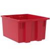 35190-RED - 19-1/2 x 15-1/2 x 10 Inch Red Nest & Stack Totes (6/Carton)