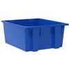 35225-BLUE - 23-1/2 x 19-1/2 x 10 Inch Blue Nest & Stack Totes (3/Carton)