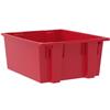 35225-RED - 23-1/2 x 19-1/2 x 10 Inch Red Nest & Stack Totes (3/Carton)
