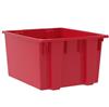 35230-RED - 23-1/2 x 19-1/2 x 13 Inch Red Nest & Stack Totes (3/Carton)