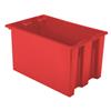 35240-RED - 23-1/2 x 15-1/2 x 12 Inch Red Nest & Stack Totes (3/Carton)