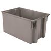 35300-GREY - 29-1/2 x 19-1/2 x 15 Inch Red Nest & Stack Totes (3/Carton)