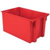 35300-RED - 29-1/2 x 19-1/2 x 15 Inch Gray Nest & Stack Totes (3/Carton)