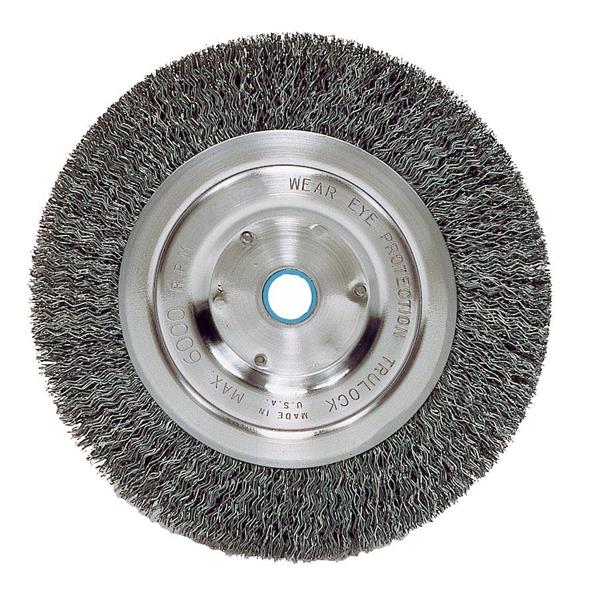 36000 - 6 in. 0.014 in. Steel Fill 5/8 in.-1/2 in. Arbor Hole Retail Pack Vortec Pro Narrow Face Crimped Wire Wheel