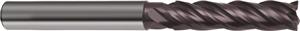 3627-10.00 - 10mm Diameter Endmill, 10mm shank, 4 flutes, 40mm Length of Cut, 48 Reach (mm), Carbide, FIREX Coated, HA Shank, 100mm Overal Length, 35/38° Helix Angle, 0.2 chamfer (mm)