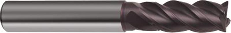 3629-16.000 - 16mm Diameter Endmill, 16mm shank, 4 flutes, 32mm Length of Cut, 42 Reach (mm), Carbide, FIREX Coated, HA Shank, 92mm Overal Length, 40/42° Helix Angle, 0.35 chamfer (mm)