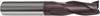 3677-7.500 - 7.5mm Diameter Endmill, 7.5mm shank, 3 flutes, 16mm Length of Cut, Carbide, FIREX Coated, HA Shank, 63mm Overal Length, 30° Helix Angle, 0.1 chamfer (mm)