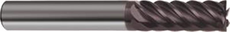 3689-10.00 - 10mm Diameter Endmill, 10mm shank, 6 flutes, 22mm Length of Cut, Carbide, FIREX Coated, HA Shank, 72mm Overal Length, 45° Helix Angle, 0.1 chamfer (mm)
