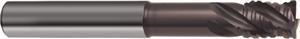 3733-12.000 - 12mm Diameter Endmill, 12mm shank, 4 flutes, 16mm Length of Cut, 46 Reach (mm), Carbide, nano-A Coated, HA Shank, 93mm Overal Length, 36/38° Helix Angle, 0.5 chamfer (mm)