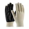 37C110PCBK-L - Large Seamless Knit Cotton / Polyester Glove with PVC Palm Coating - 7 Gauge