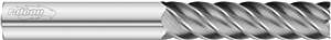 38071 - 1 Inch (1.0000) 5-Flutes, 45° Helix, Square Solid Dura-Carb 3845 Falcon Finisher End Mill- Extra-Long