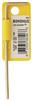 38102-BONDHUS - .050 Inch GoldGuard Plated Hex L-wrench, Long Arm - Tagged & Barcoded