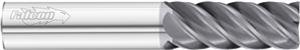 38166-FULLERTON - 1/2 (.5000) 5-Flutes, 45° Helix, Square TIALN Coated Solid Dura-Carb 3845 Falcon Finisher End Mill
