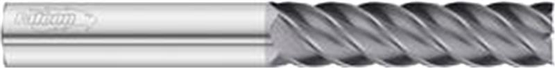 38188-FULLERTON - 5/16 (.3125) 5-Flutes, 45° Helix, Square TIALN Coated Solid Dura-Carb 3845 Falcon Finisher End Mill- Extra-Long