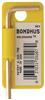 38202-BONDHUS - .050 Inch GoldGuard Plated Hex L-wrench, Short Arm - Tagged & Barcoded
