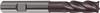 3838-6.000 - 6mm Diameter Endmill, 6mm shank, 4 flutes, 13mm Length of Cut, 28 Reach (mm), Carbide, FIREX Coated, HB Shank, 65mm Overal Length, 35/38° Helix Angle, 0.15 chamfer (mm)