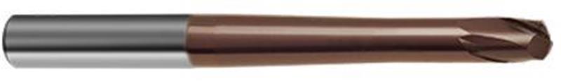 3859-8.000 - 8mm Diameter Endmill, 10mm shank, 2 flutes, 7mm Length of Cut, 74 Reach (mm), Carbide, nano-Si Coated, HA Shank, 120mm Overal Length, 30° Helix Angle, 2 radius (mm)