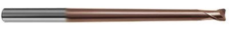 3860-6.000 - 6mm Diameter Endmill, 8mm shank, 2 flutes, 6mm Length of Cut, 79 Reach (mm), Carbide, nano-Si Coated, HA Shank, 120mm Overal Length, 30° Helix Angle, 1 radius (mm)