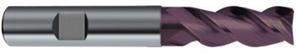 3892-6.500 - 6.5mm Diameter Endmill, 8mm shank, 3 flutes, 16mm Length of Cut, 24.4 Reach (mm), Carbide, FIREX Coated, HB Shank, 63mm Overal Length, 41/43/45° Helix Angle, 0.1 chamfer (mm)