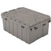 39085-GREY - 8-1/2 Gallon Gray Akro Attached Lid Containers (6/Carton)