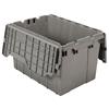 39120-AKRO - 12 Gallon Gray Akro Attached Lid Containers (6/Carton)