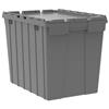 39170-AKRO - 17 Gallon Gray Akro Attached Lid Containers (3/Carton)