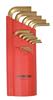 39195 - 15 Piece GoldGuard Plated Hex L-wrench Set, Long Arm - Sizes: 1.27-10mm