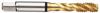 3933-6.000 - M6X1 Tap, Modified Bottom, metric thread, D4/D5, 2 flutes, HSS-E, TiN Coated, 45° Spiral Flute