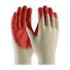 39C122S - Small Seamless Knit Cotton / Polyester Glove with Latex Coated Smooth Grip on Palm & Fingers - Economy Grade