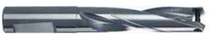 4107-27.500 - 27.5mm Diameter 3xD Drill, 2 flutes, tool steel, nickel-plated Coated, with Coolant, Whistle Notch Shank, Right Hand Cut
