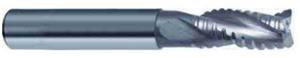 4266-12.70 - 1/2 Inch Diameter Endmill, 1/2 Shank, 3 flutes, 1-1/4 Length of Cut, Carbide, Bright Finish, HA/HB Shank, 3-1/2 Overall Length, 29/30/31° Helix Angle, 0.0197 chamfer