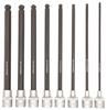 43887 - 8 Piece ProHold Ball Bit Set, With Sockets, 6 Inch Length - Sizes: 3-10mm