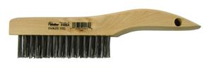 44064 - 4 x 16 Row Stainless Steel Wood Shoe Handle Scratch Brush