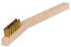 44189 - 3 x 7 Row Brass Fill Small Wood Handle Scratch Brush