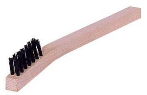99383 - 4 x 15 Rows Black Nylon Fill Small Plastic Handle Wire Scratch Brush