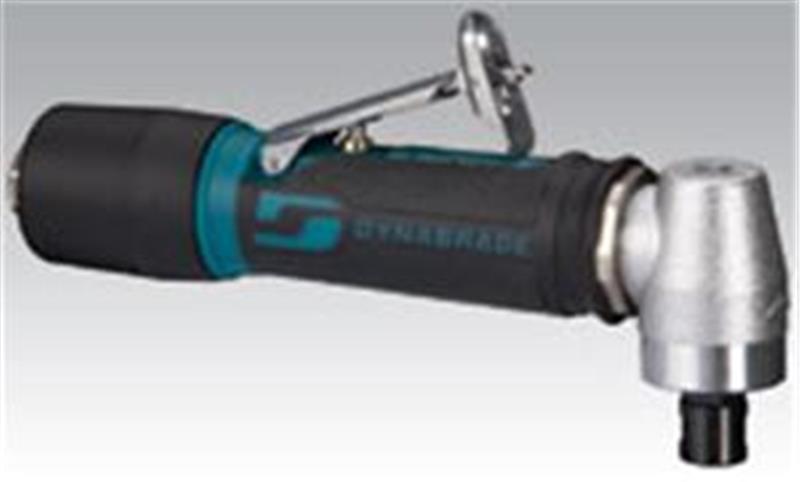 46002-DYNABRADE - .4 hp Right Angle Die Grinder (Replaces 50002 and 50005), 20,000 RPM, Spiral-Geared, Extended Rear Exhaust, 1/4 Inch Collet