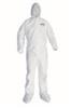 46125-KC - 2X-Large White A30 Disposable Kleenguard Chemical-Resistant Coveralls