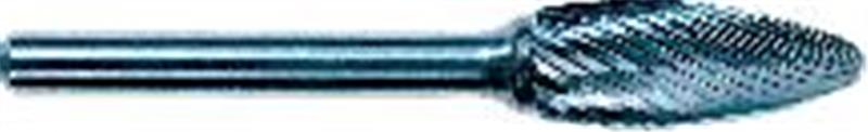 49312530L6M - 8mm Edge Hog® Flame Carbide Burr (SH-2L6M-F  Fine) - 152mm Shank Length